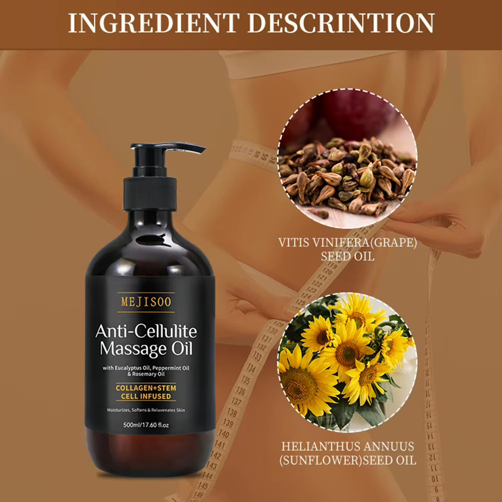 Anti-Cellulite Firming Massage Oil with Collagen & Stem Cells
